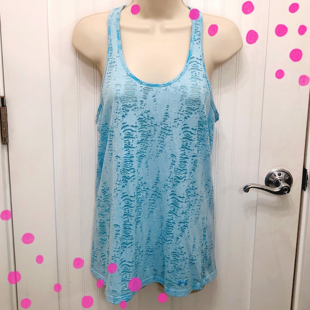Under Armour Teal Burnout Tank Top